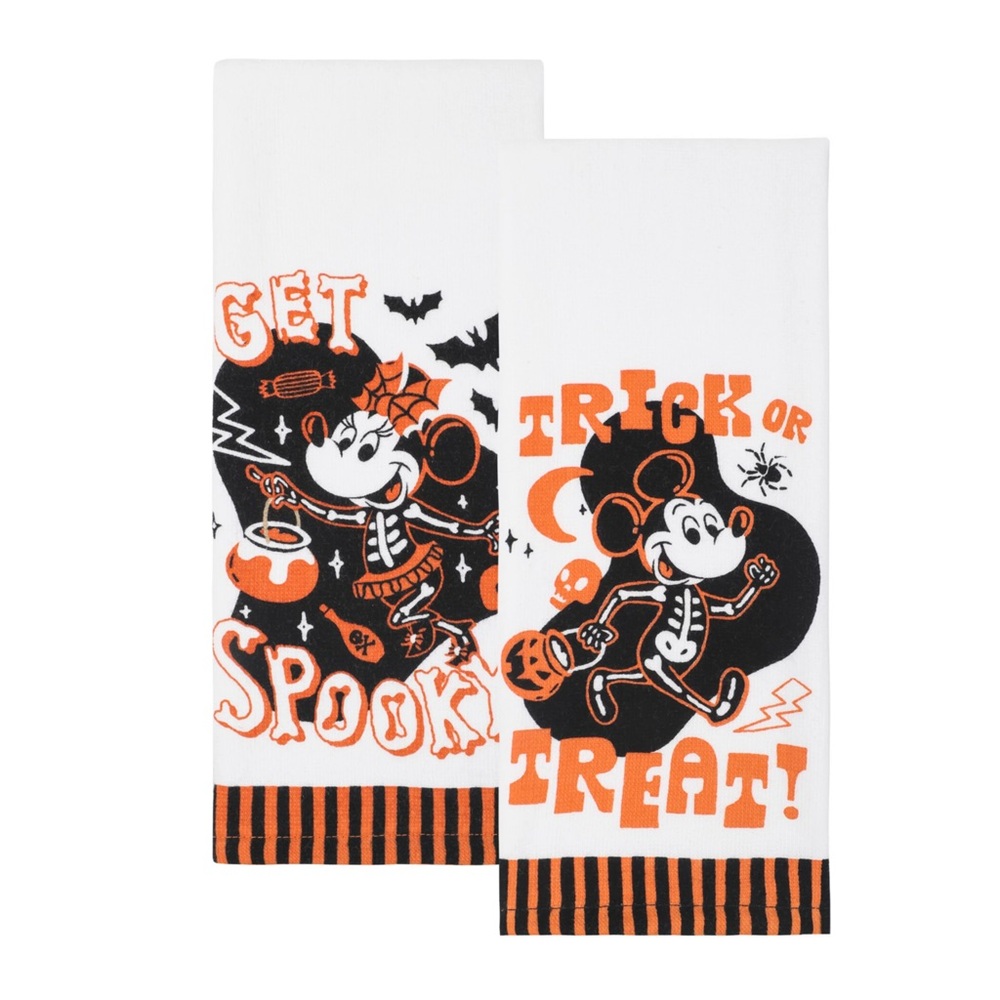 Disney's Mickey Mouse & Minnie Mouse 2-pack Halloween Kitchen Towels - kohls